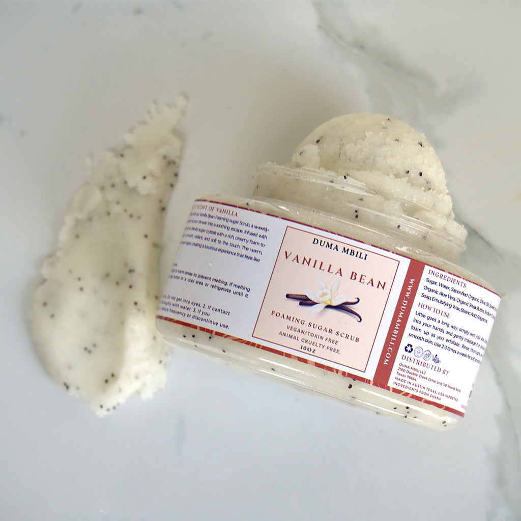 Vanilla Bean Foaming Sugar Scrub